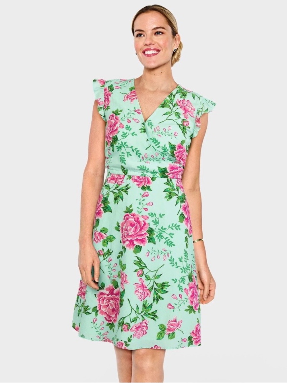 🫖Gymboree ‘Time for Tea” Mint and Pink Dress